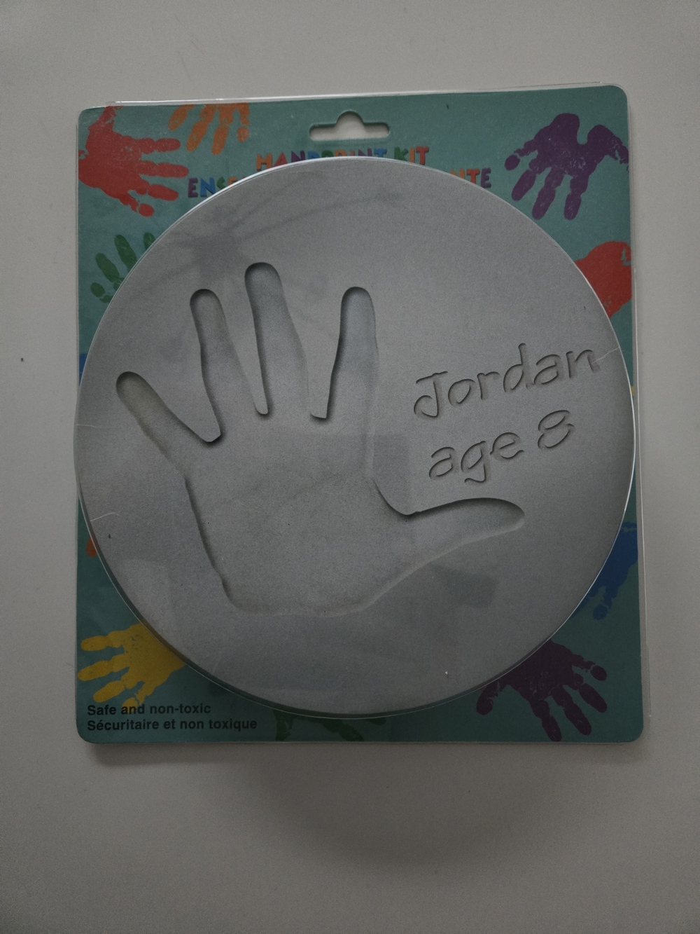 Kids Silver Handprint Keepsake Kit - Personalized